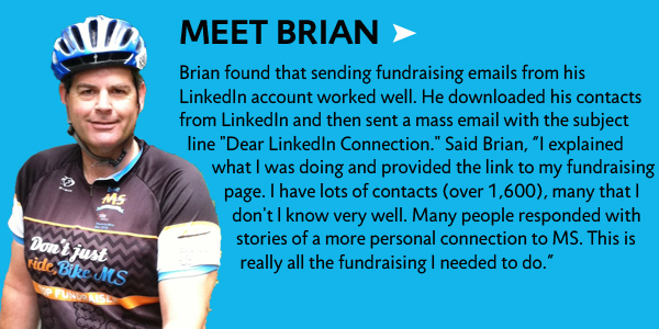 CAN Bike Fundraising Tips - Brian